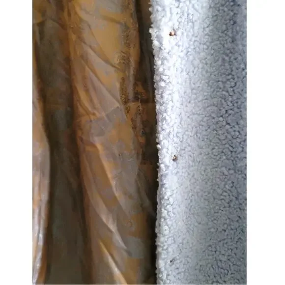 Soft Surroundings Contesse Long Sleeve Faux Sherpa Coat Carolina Blue Medium - Picture 9 of 11